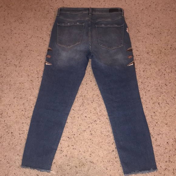 Abercrombie and Fitch floral Borderie jeans size 28/6 - Picture 12 of 15